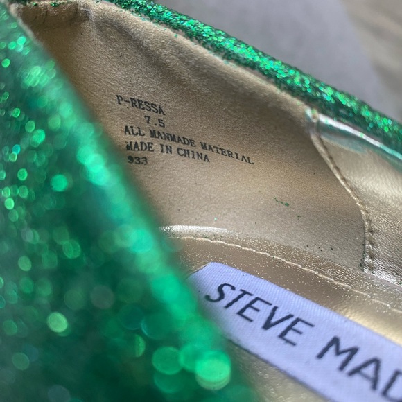 Green Bay Packers Steve Madden Heels 7.5 - Picture 6 of 8